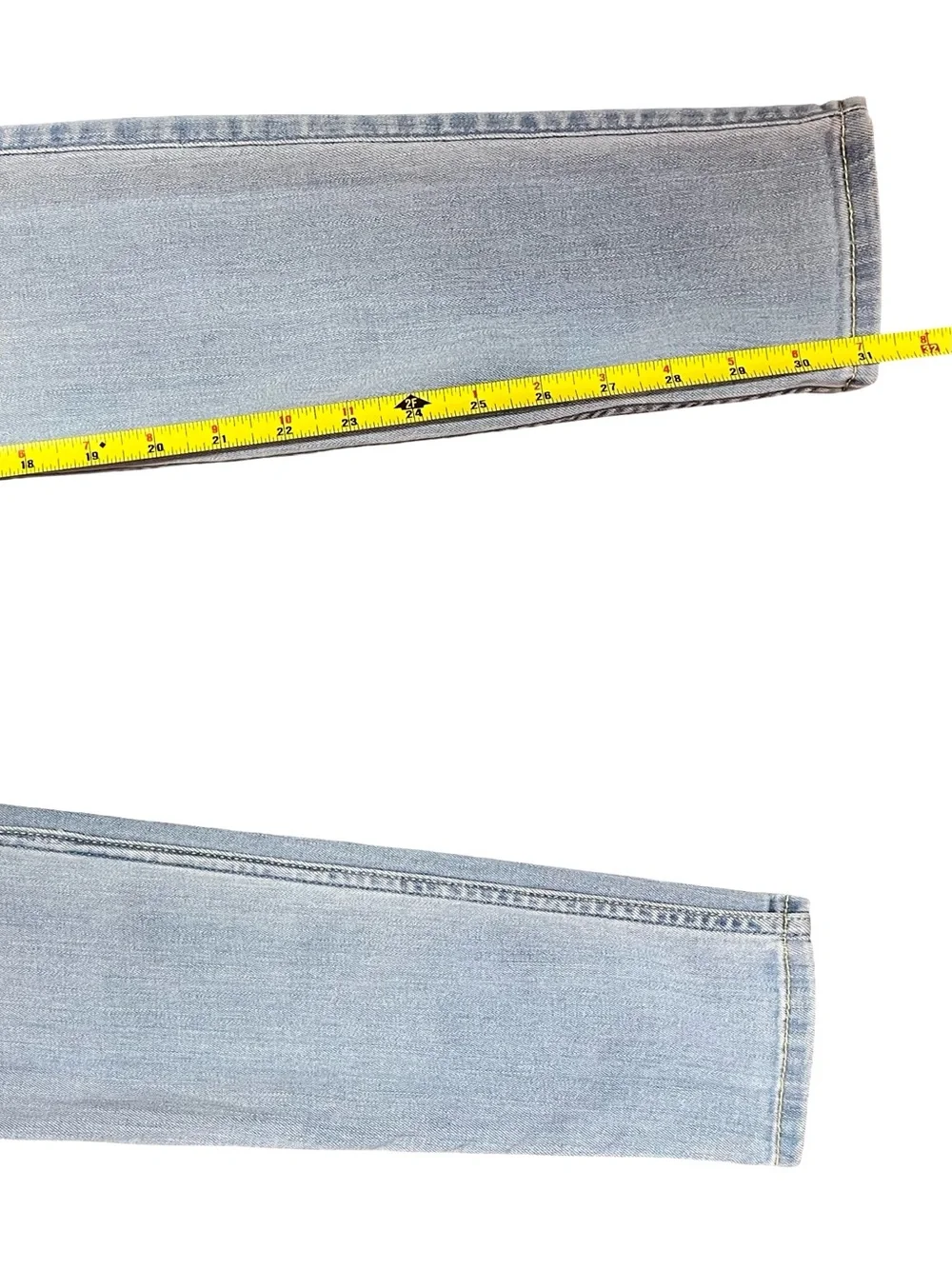 Hollister Women's Low Rise Super Skinny Jeans Light Wash Distressed Size W26 L32